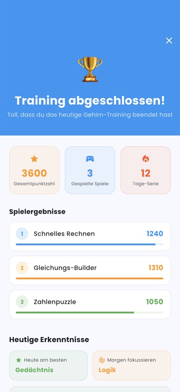 Mathe-Gehirntraining screenshot 3