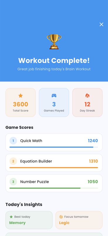 Math Brain Challenge screenshot 3