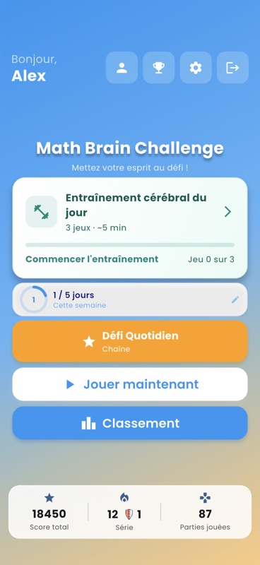 Math Brain Challenge Screenshot