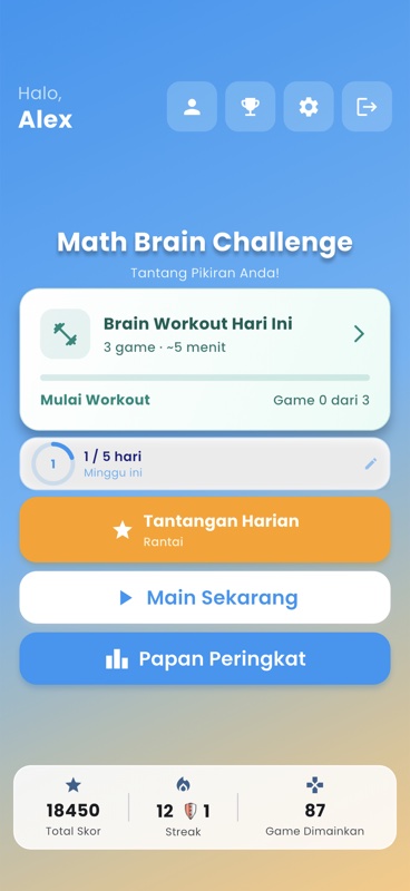 Math Brain Challenge Screenshot