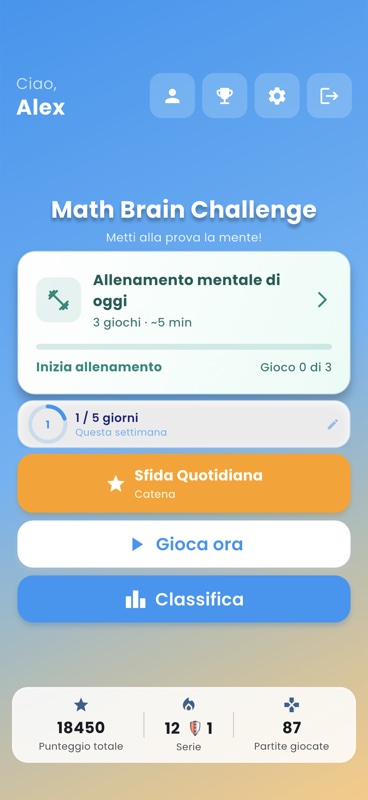 Math Brain Challenge Screenshot