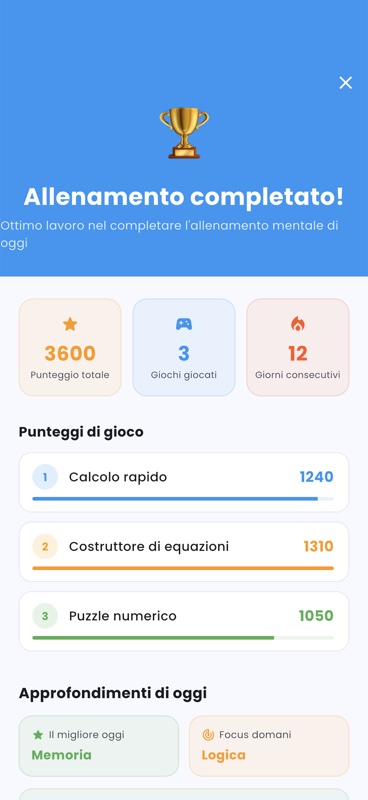 Sfida Mentale Matematica screenshot 3