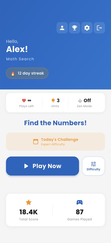Math Number Search screenshot 2