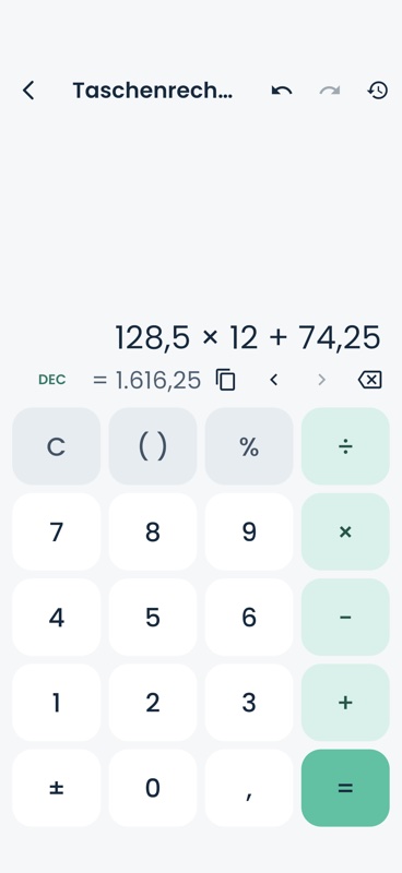 Numkit: Rechner & Konverter screenshot 2