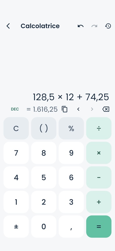 Numkit: Calcoli e Conversioni screenshot 2